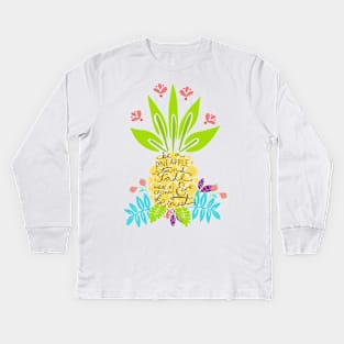 Bea Pieapple Kids Long Sleeve T-Shirt